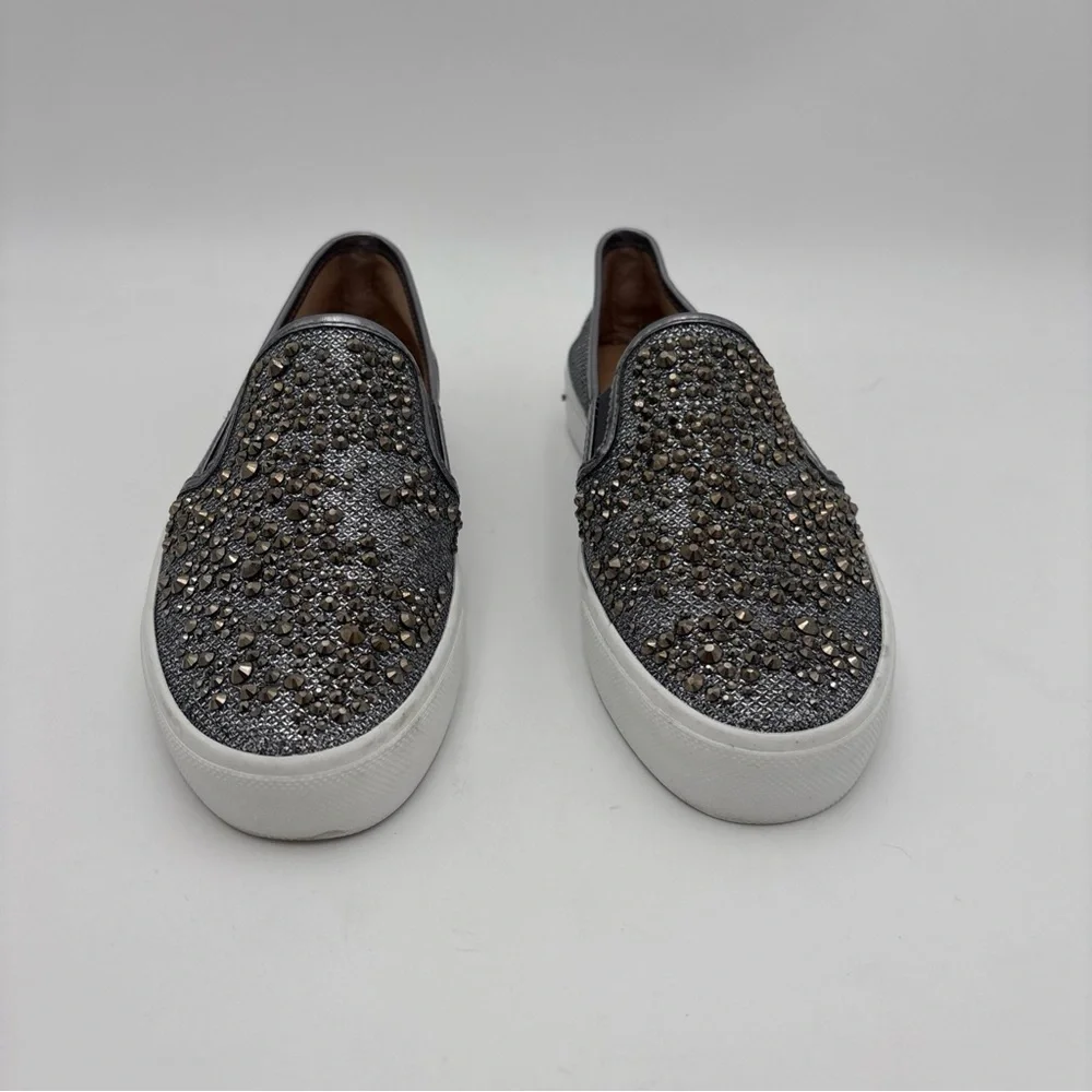 INC International Concepts Silver Embellished‎ Slip-On Sneakers